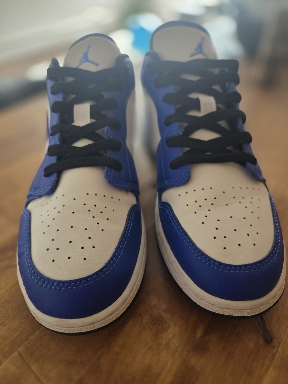 Nike Air Jordan I Low Game Royal Blue And White Size 7Y
